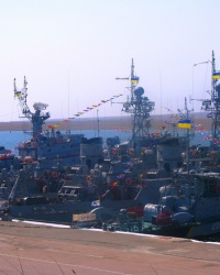 Причал Южной военно-морской базы Украины в с. Новоозерное