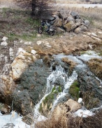 Первый водопад на р. Мокрая Московка 